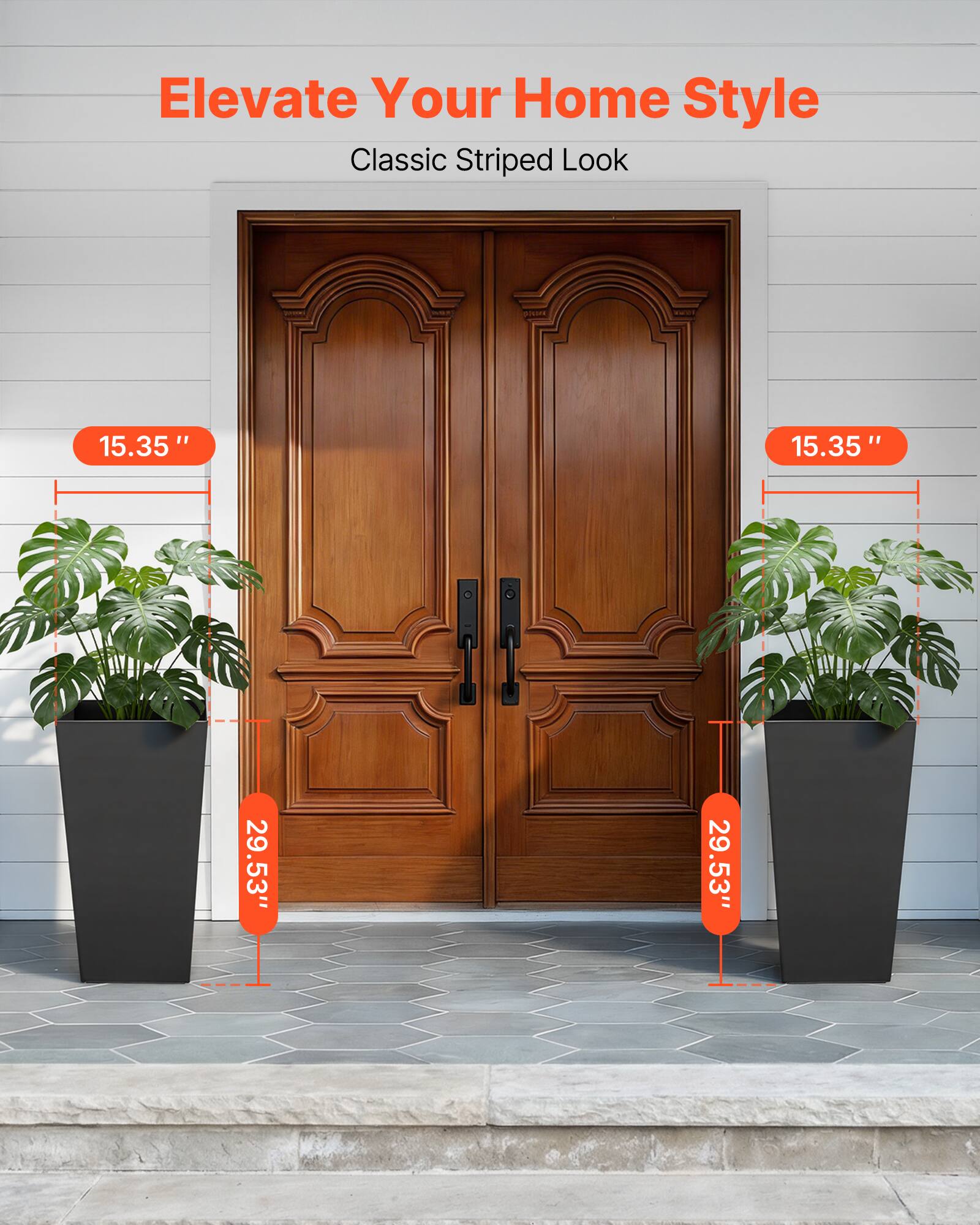 Elevate Your Home Style  
Classic Striped Look  

15.35"  
15.35"  
29.53"  
29.53"