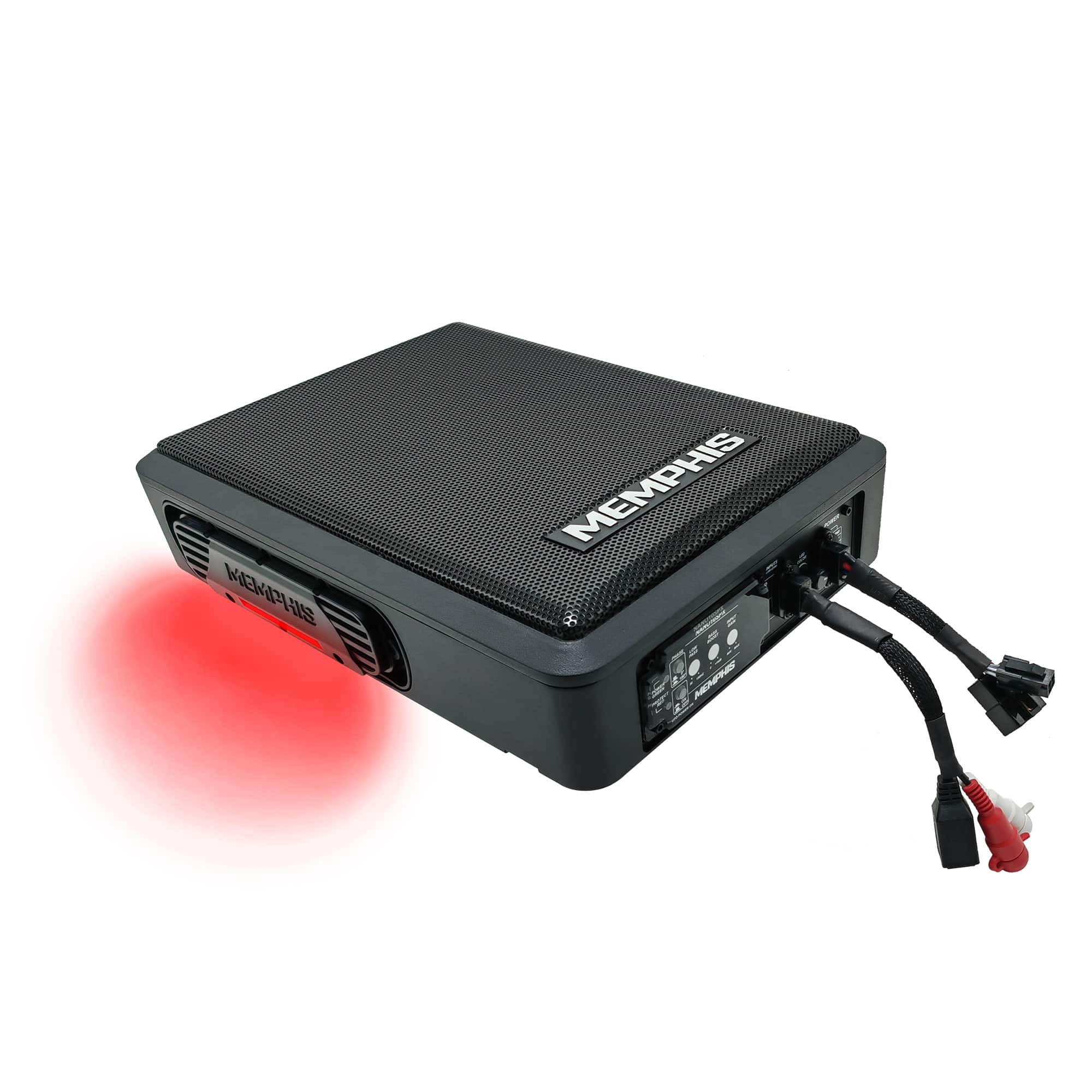 Memphis Car Audio - Memphis Audio NANO10SPX Weatherproof 10” Powered Under Seat Bass System - Black/Gray