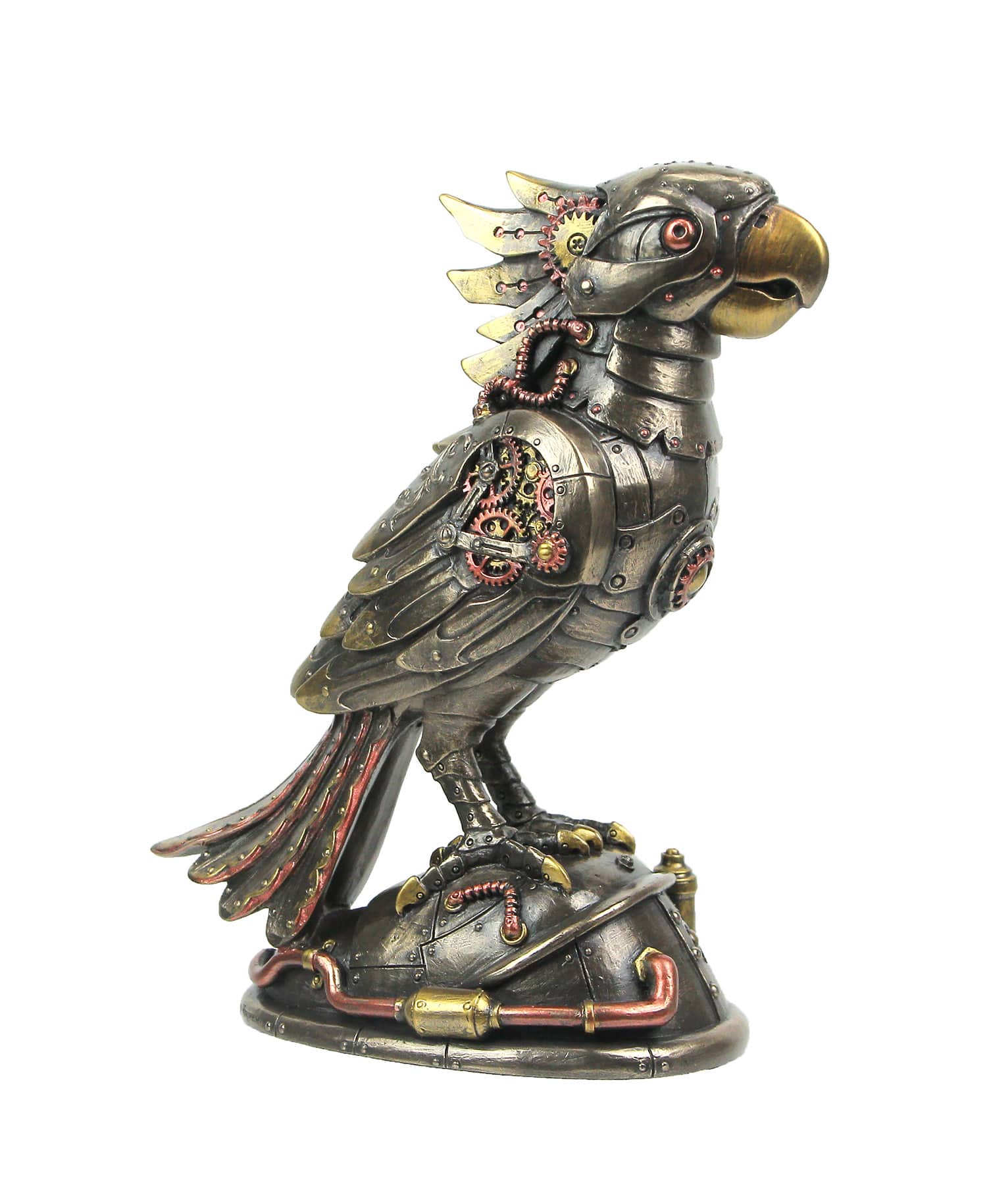 Veronese Design - Steampunk Designed Cockatiel / Parrot Bird Metallic Finished Tabletop Statue - Bronze price history on PriceWatchPro