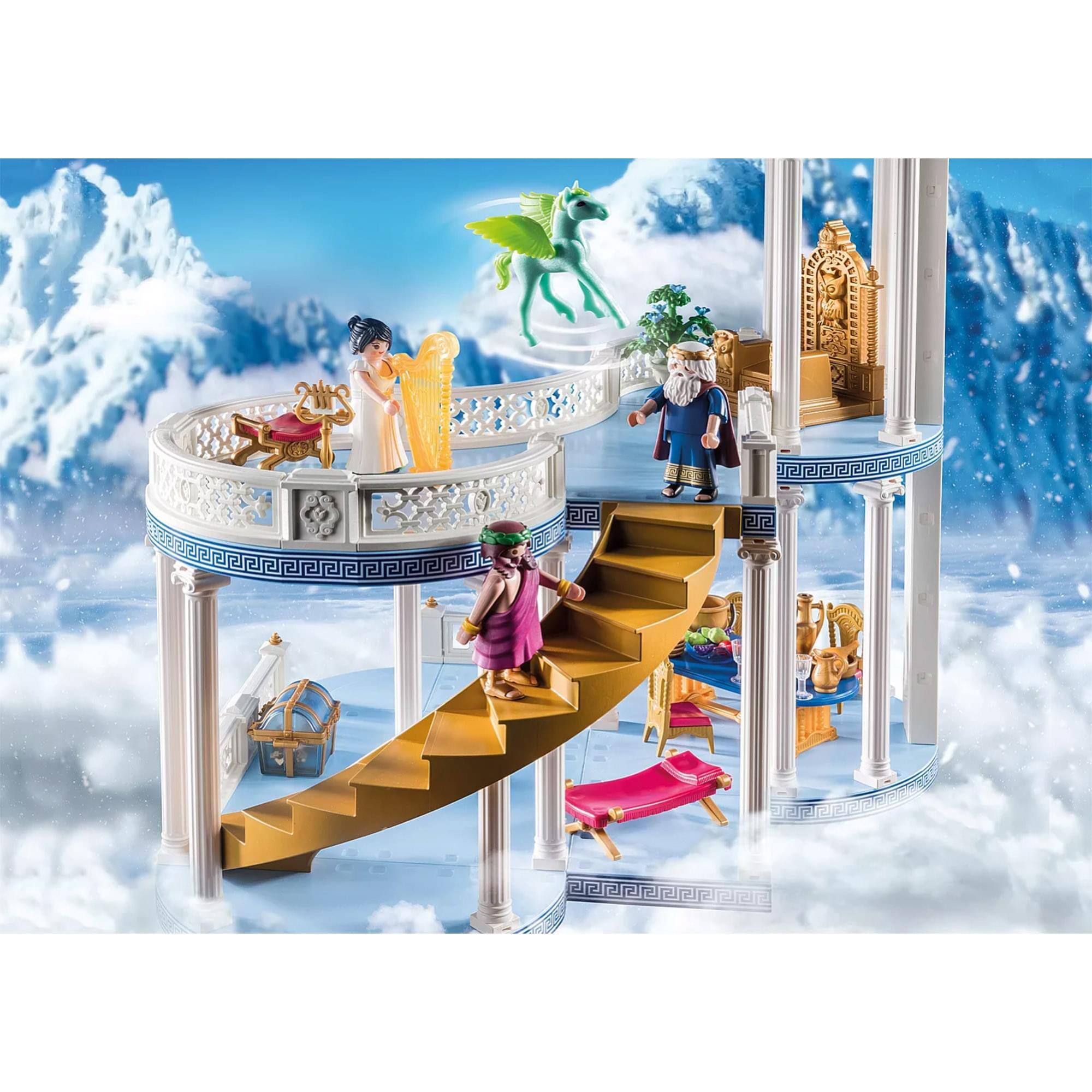 Alt View 3. Playmobil - Playmobil 70465 Palace of Greek Gods on Mount Olympus 294 Piece Building Set - Multi.