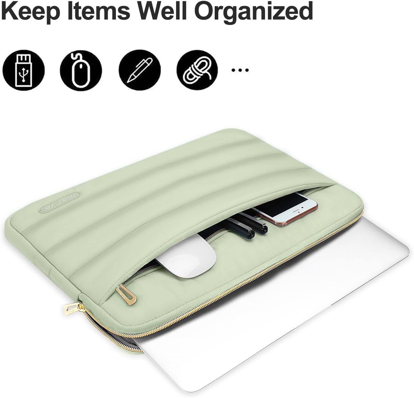 Keep Items Well Organized

- Notebook
- Flash Drive
- Pen
- Glasses
- ...