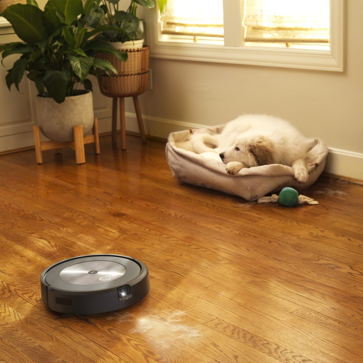Alt View 15. iRobot - Roomba j7+ (7550) Wi-Fi Connected Robot Vacuum with Automatic Dirt Disposal - Graphite.