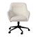 Alt View 20. Martha Stewart - Rayna Boucle Office Chair - White Boucle/Oil Rubbed Bronze.