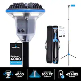 Devos Outdoor - LightRanger 4000 Rechargeable 4000 Lumen Adjustable Overhead Light