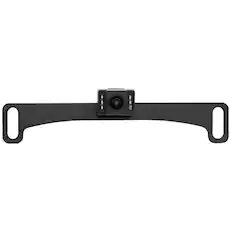 Front. BOYO - Concealed Mount License Plate Camera with Night Vision - Black.
