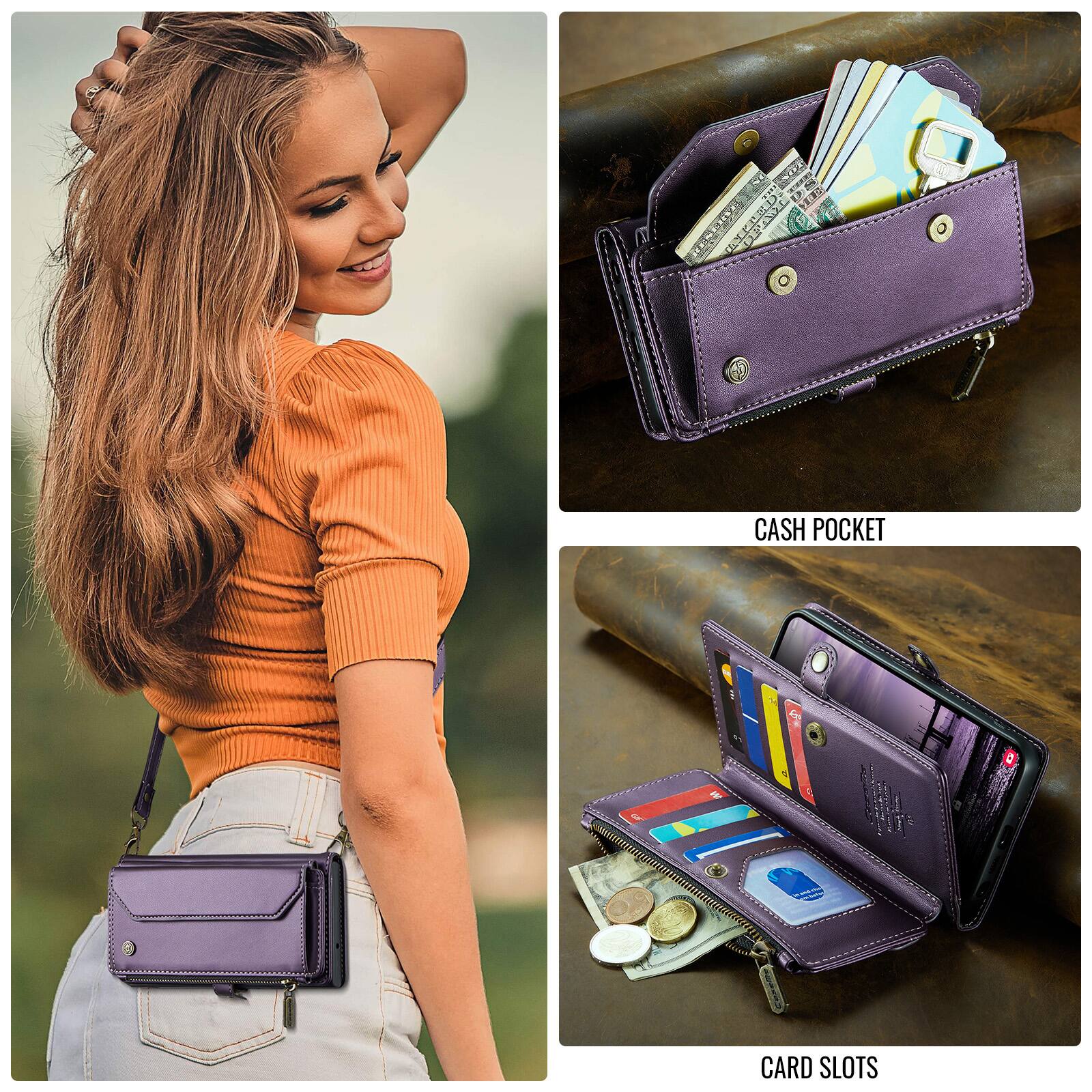 CASH POCKET  
CARD SLOTS