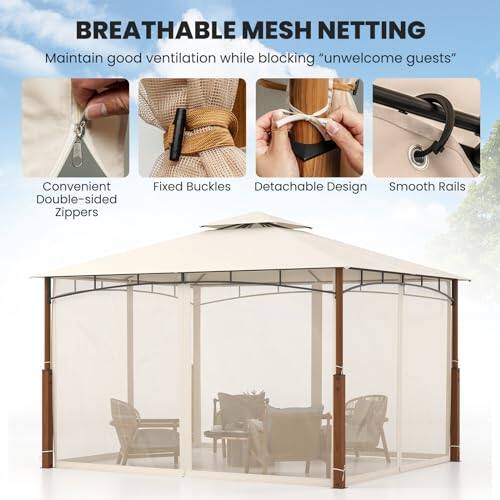 BREATHABLE MESH NETTING

Maintain good ventilation while blocking "unwelcome guests"

Convenient Double-sided Zippers
Fixed Buckles
Detachable Design
Smooth Rails