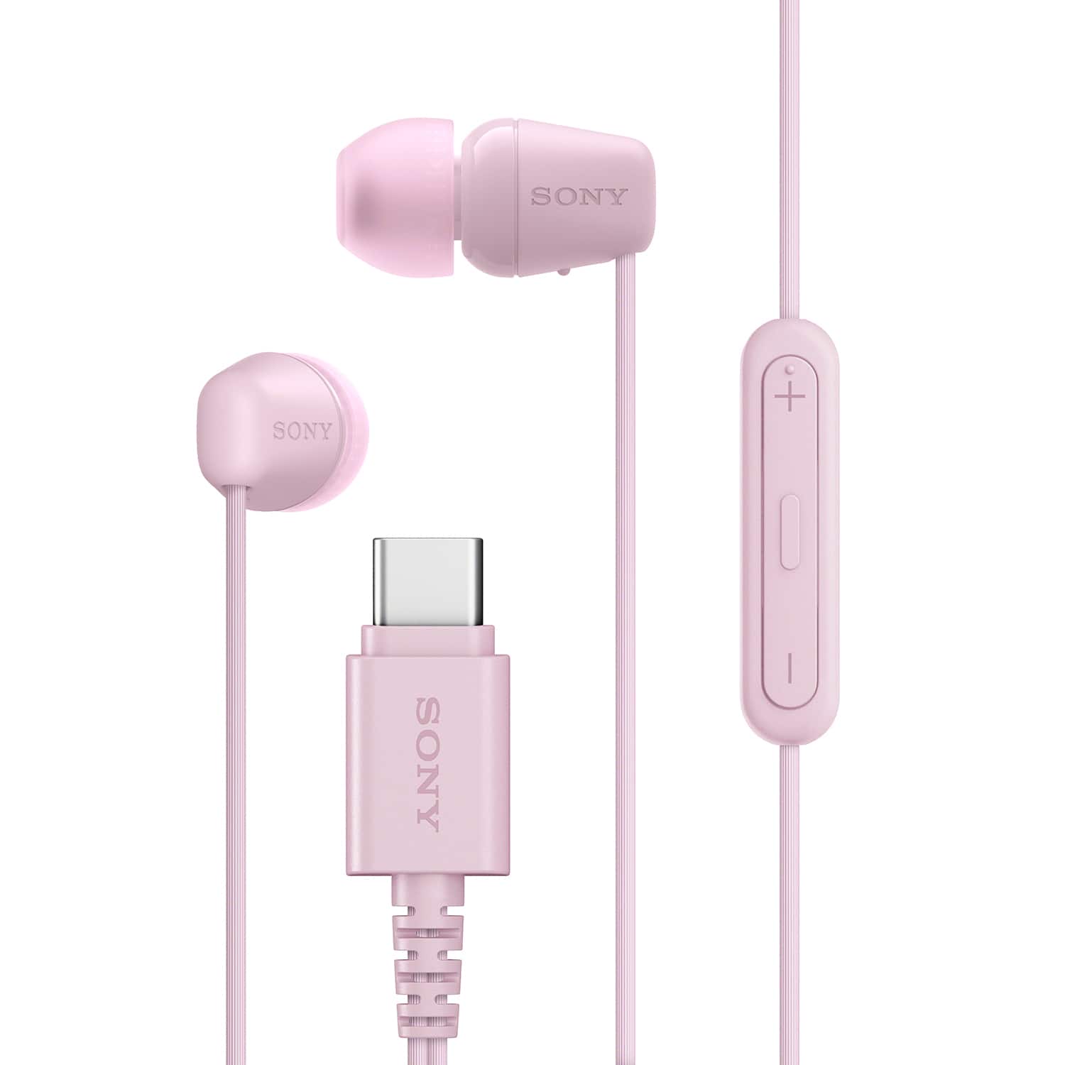 Sony - USB-C Wired In-ear Headphones - Pink - Front_Zoom