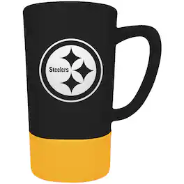 Great American Products - Pittsburgh Steelers Team Logo 16oz. Laser Etched Jump Mug - Multicolor