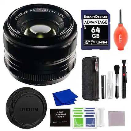 FUJINON ASPHERICAL LENS
DELKIN DEVICES ADVANTAGE 64 GB SP V30 UHS-I XC I
PIXEL MADE IN JAPAN
FUJIFILM LENS CLEANING PAPER
Lens Cleaning Wipes (Wet and Dry)
Hame Wipe