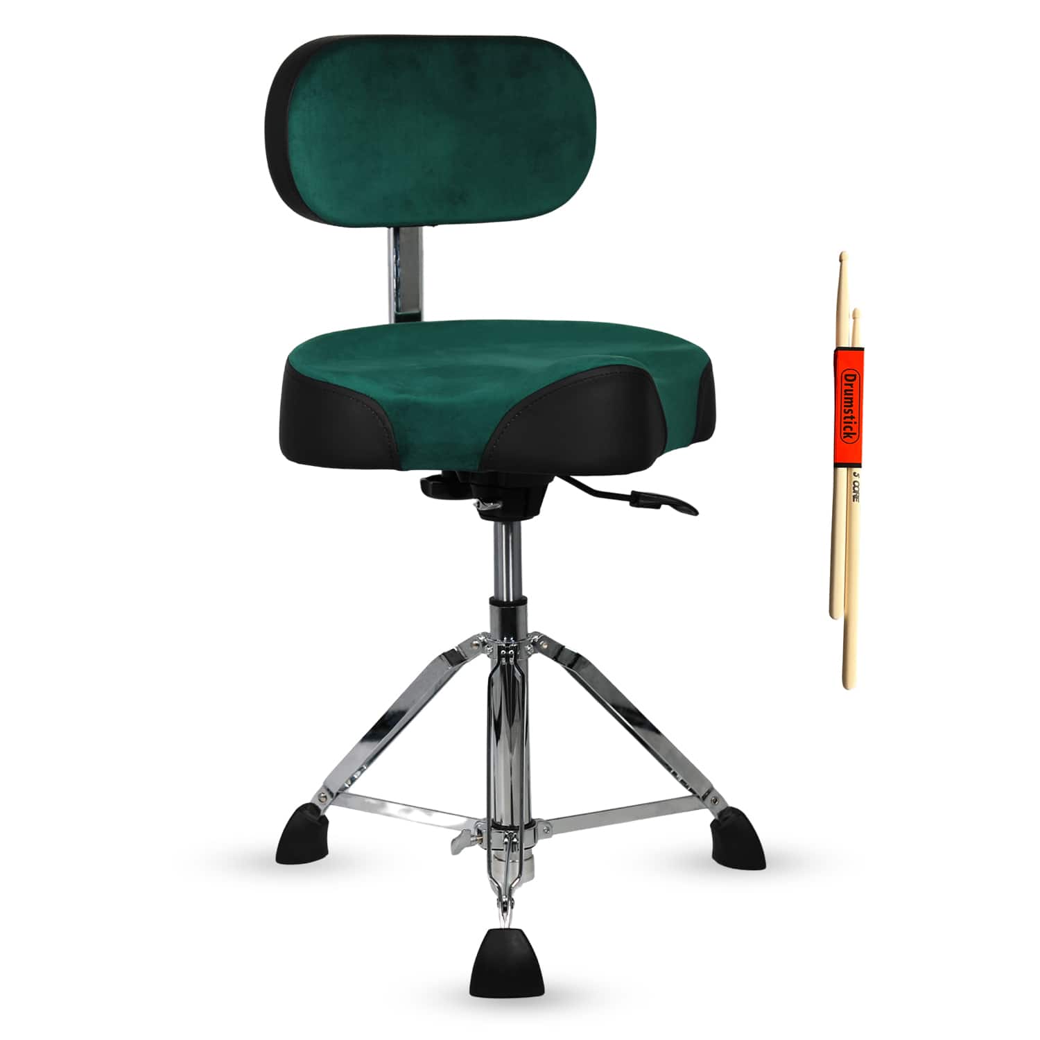 "5 CORE - Drum Throne w Backrest 4"" Padded Stool Airlift 25"" Adjustable Drummer Stool 441Lb Capacity - Green" price history on PriceWatchPro