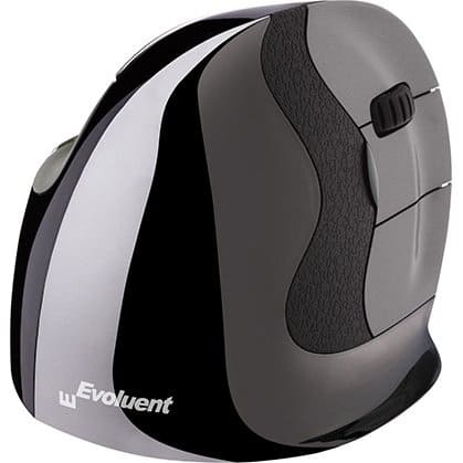 Evoluent - VerticalMouse D Small Right-Hand Ergonomic Mouse (VMDS) – Wired USB, Optical Tracking, PC & Mac - Wired - Black