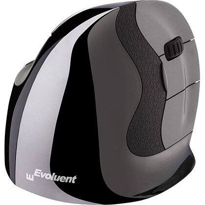 Front. Evoluent - Evoluent VerticalMouse D Small Wireless Ergonomic Mouse Right-Hand USB Receiver - Black.