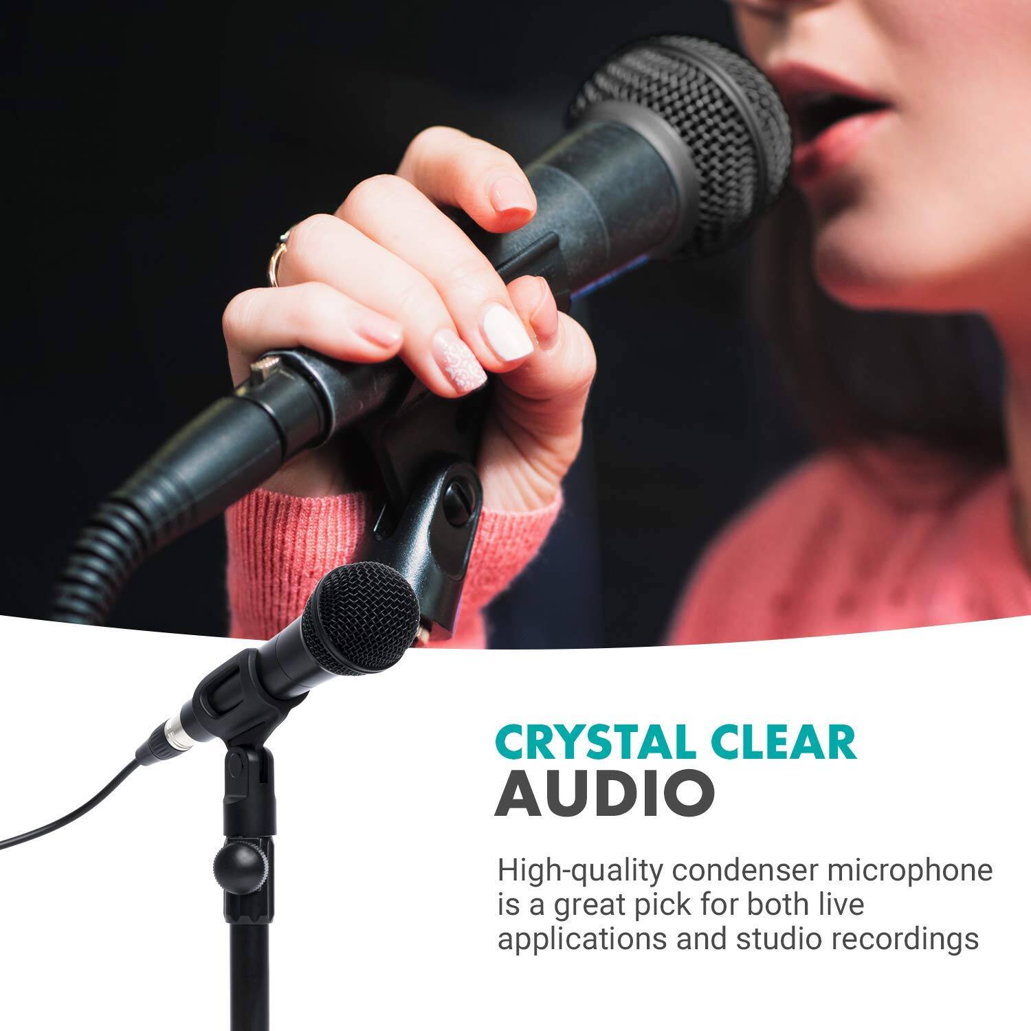 CRYSTAL CLEAR AUDIO

High-quality condenser microphone is a great pick for both live applications and studio recordings