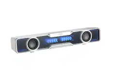 Front. Edifier - QS30 2.0 Bluetooth Gaming Soundbar with Halo Lighting (1-Piece) - White.