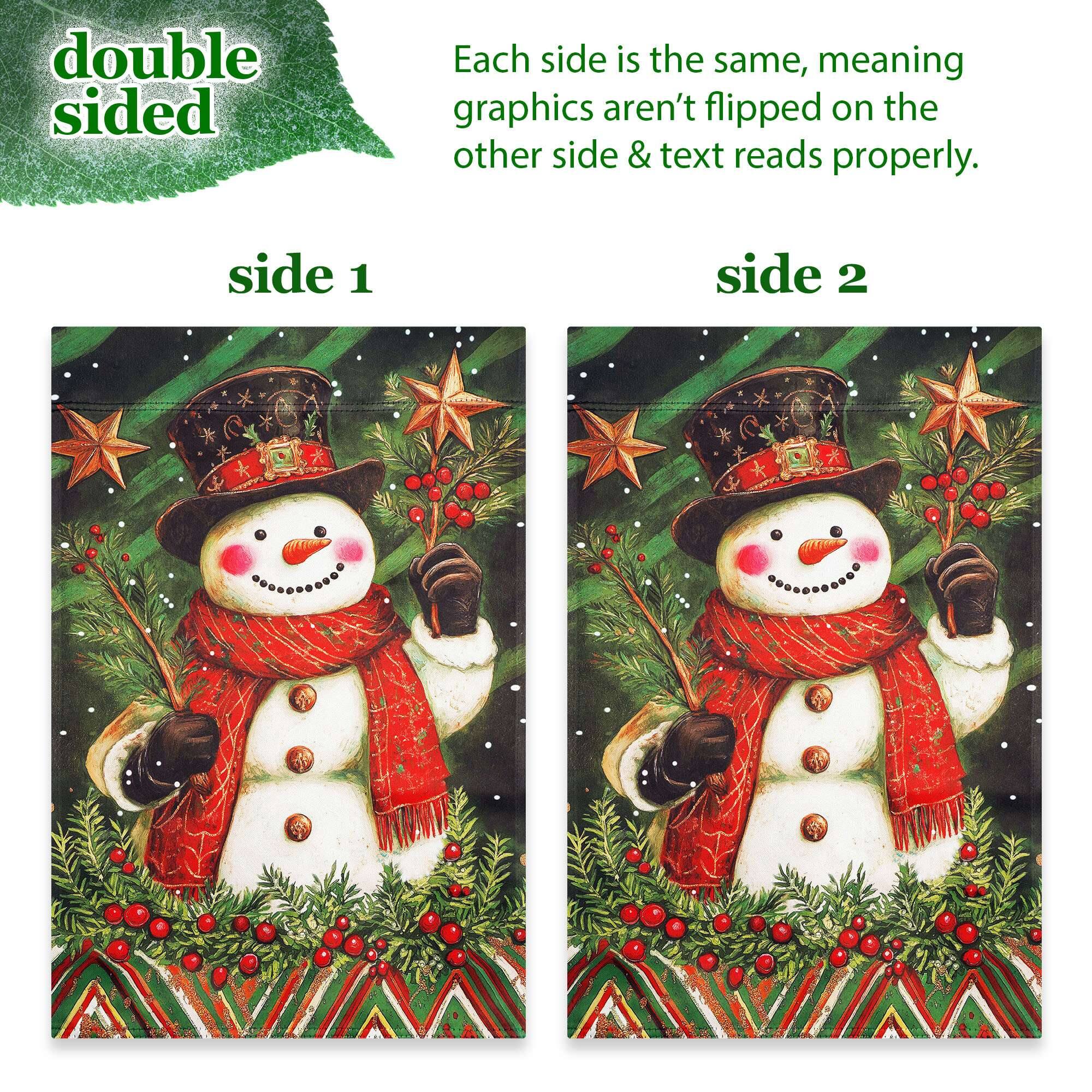 double sided

Each side is the same, meaning graphics aren't flipped on the other side & text reads properly.

side 1

side 2