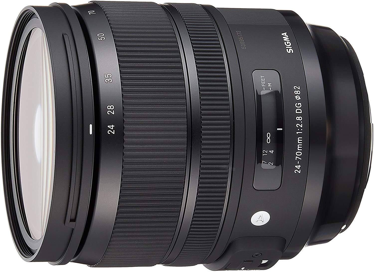 70 50 173 53695 SIGMA I 35 28 24 -FEET -M - 8 12 4 712 7 2 82 DG 1:2.8 24-70mm A -