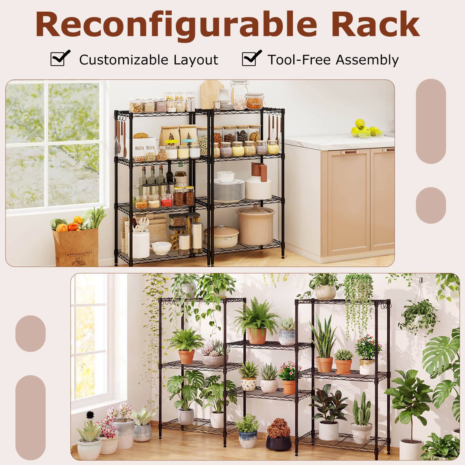 Reconfigurable Rack  
Customizable Layout  
Tool-Free Assembly