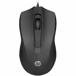 HP - Wired Mouse 105 - Optical - Cable - USB Type A - 1600 dpi - 3 Button(s) - Symmetrical - Unknown