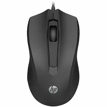 Front. HP - HP Wired Mouse 105 - Optical - Cable - USB Type A - 1600 dpi - 3 Button(s) - Symmetrical - Macaron.