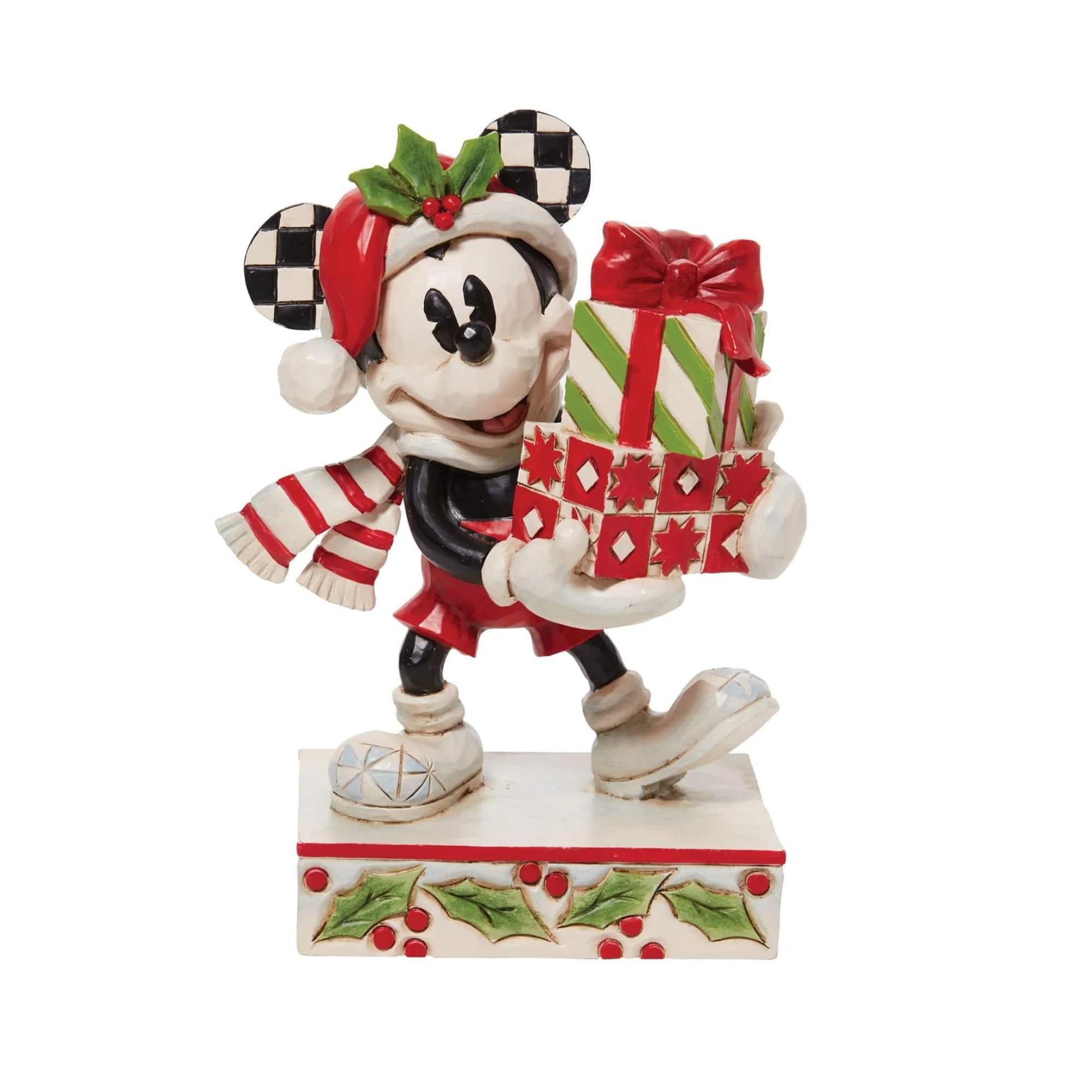 Department 56 - Dept 56 Mickey with Stacked Presents Christmas Figure - Black