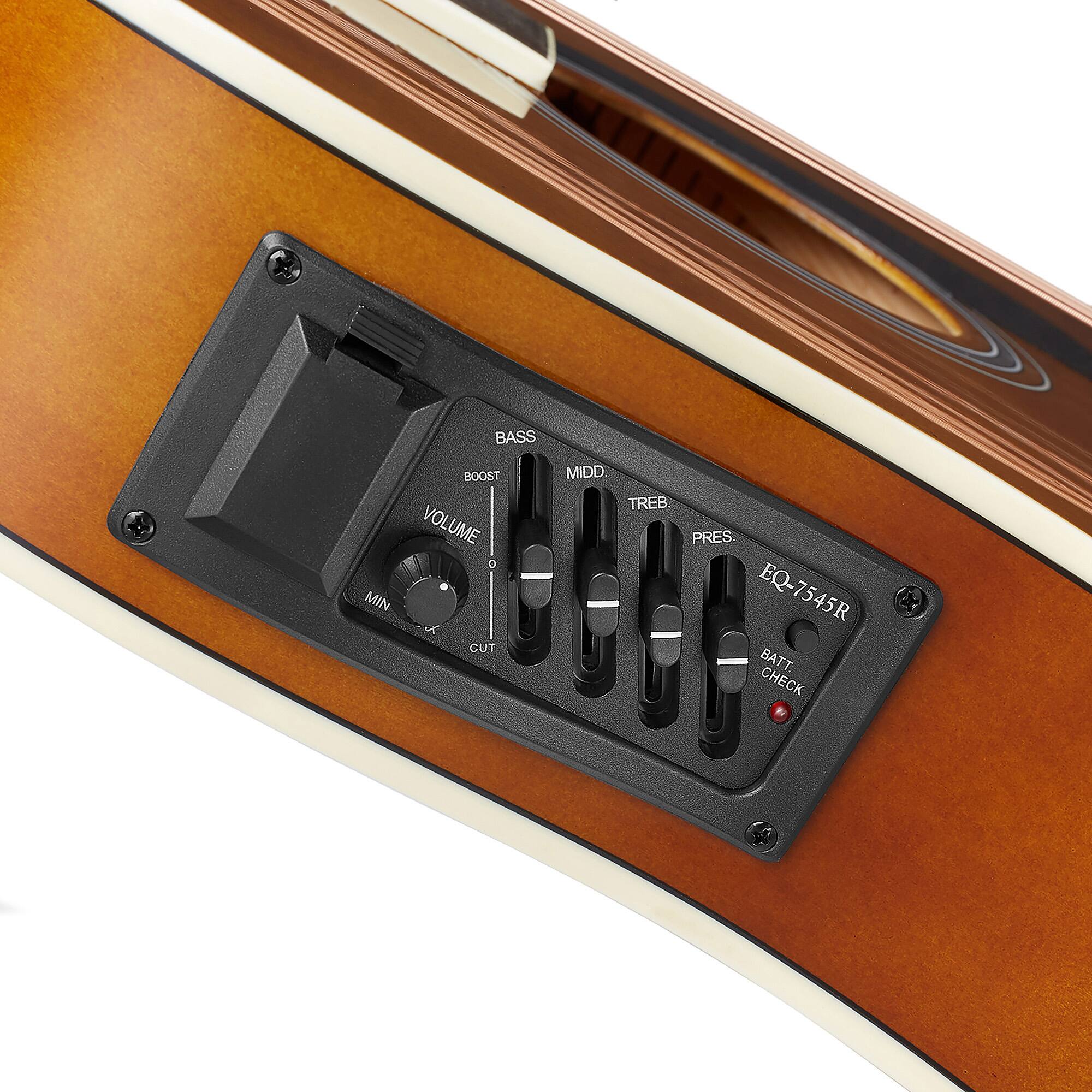 BASS BOOST VOLUME 2 MIN CUT MIDD TREB PRES EQ-7545R BATT CHECK