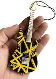Eddie Van Halen - EVH Eddie Van Halen VH2 Bumblebee Guitar Holiday Ornament EVH-002-6 - COLLECTIBLES