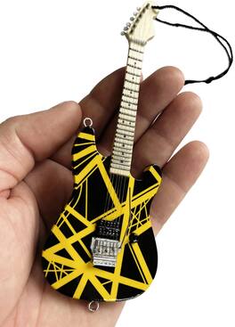 PopMarket - Eddie Van Halen - EVH Eddie Van Halen VH2 Bumblebee Guitar Holiday Ornament - COLLECTIBLES - Multicolor