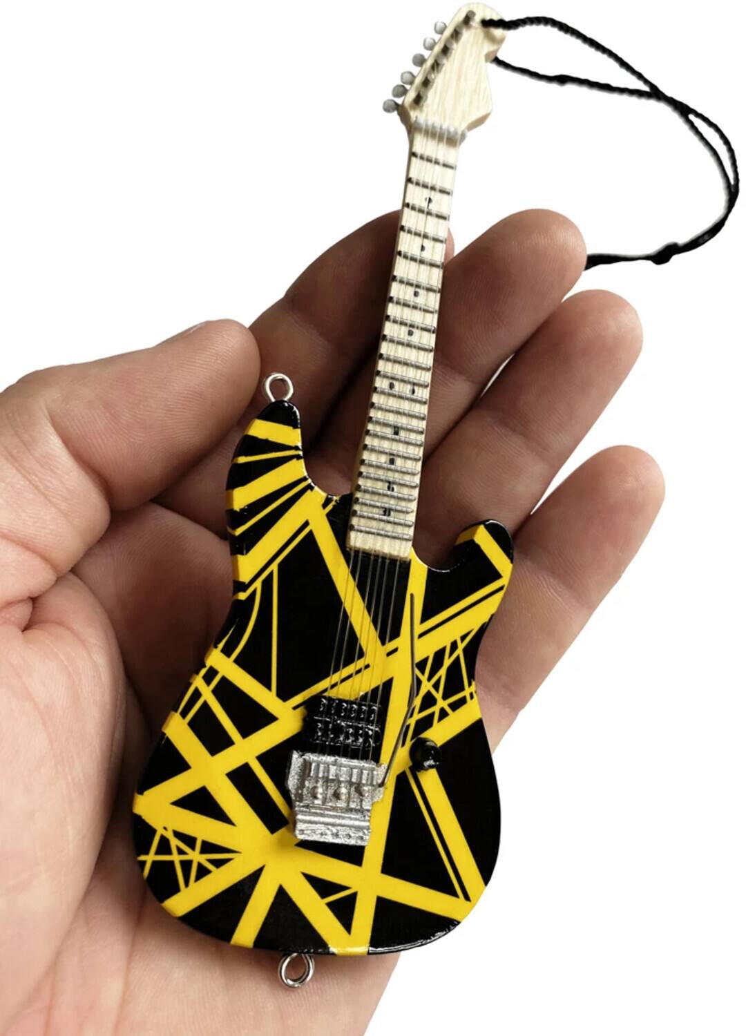 Eddie Van Halen - EVH Eddie Van Halen VH2 Bumblebee Guitar Holiday Ornament EVH-002-6 - COLLECTIBLES