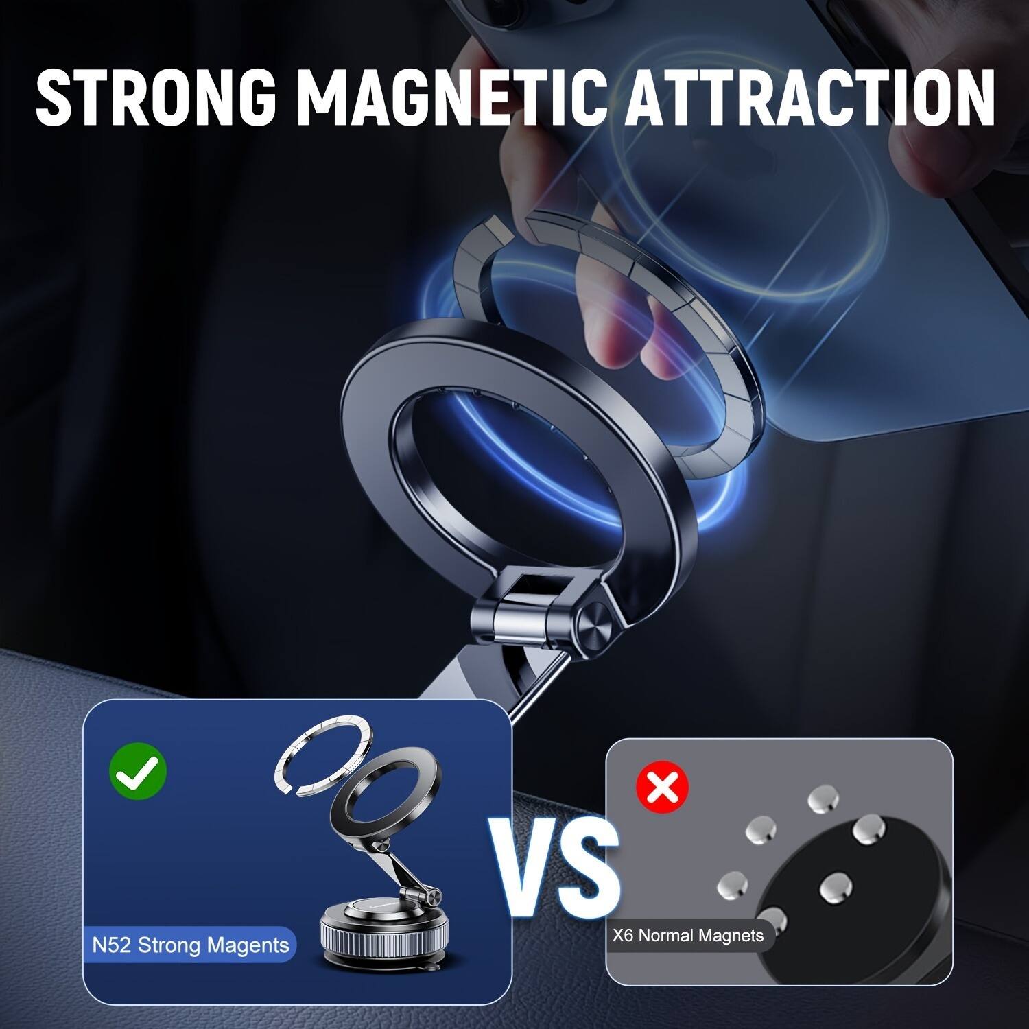 STRONG MAGNETIC ATTRACTION

N52 Strong Magnets X VS X6 Normal Magnets