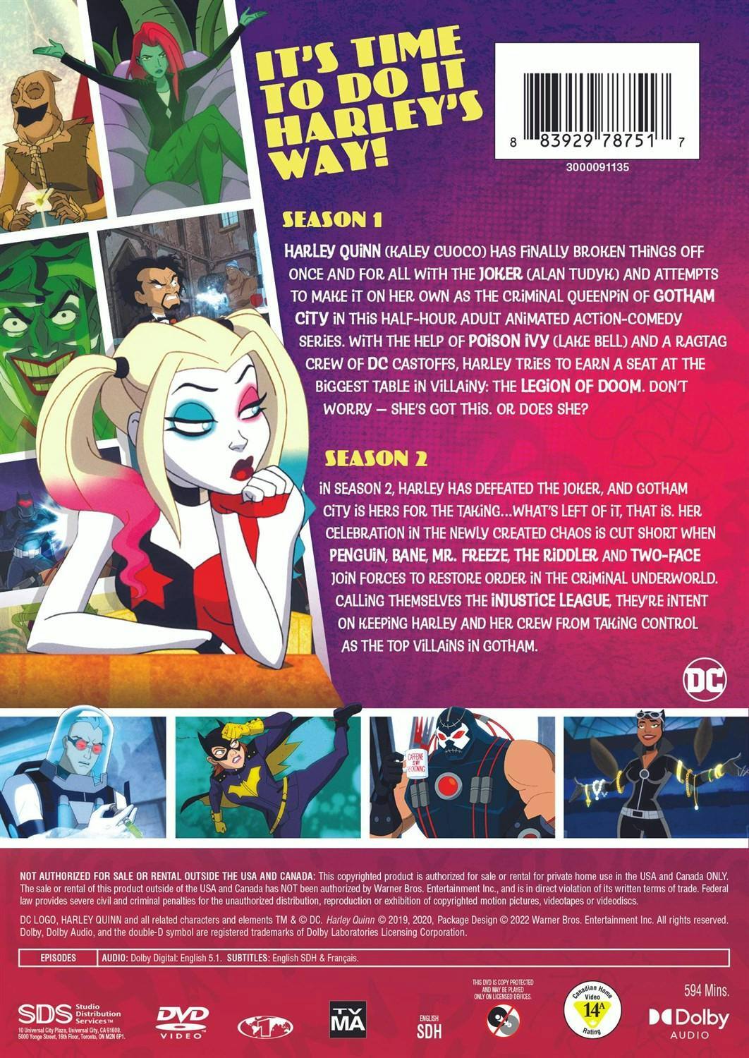 Back. Harley Quinn: Seasons 1 and 2 (DVD Double Feature) [DVD].