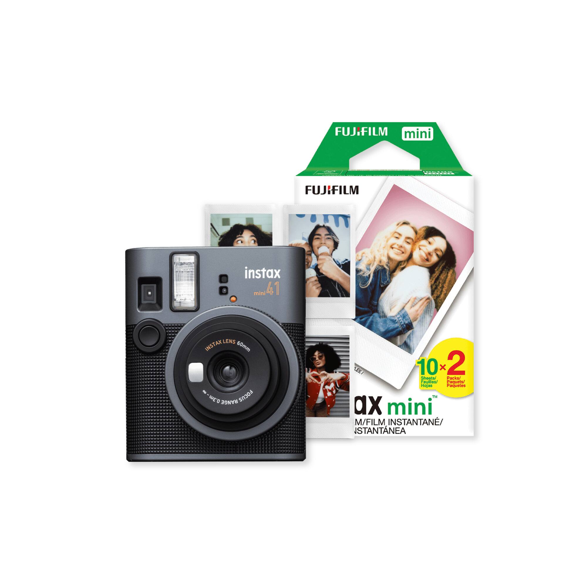 Fujifilm Instax Mini 41 Black Instant Camera Bundle with 20