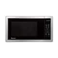 Magic Chef - 1000 Watt 1.1 Cubic Feet Digital Touch Countertop Microwave, Silver - Stainless Steel