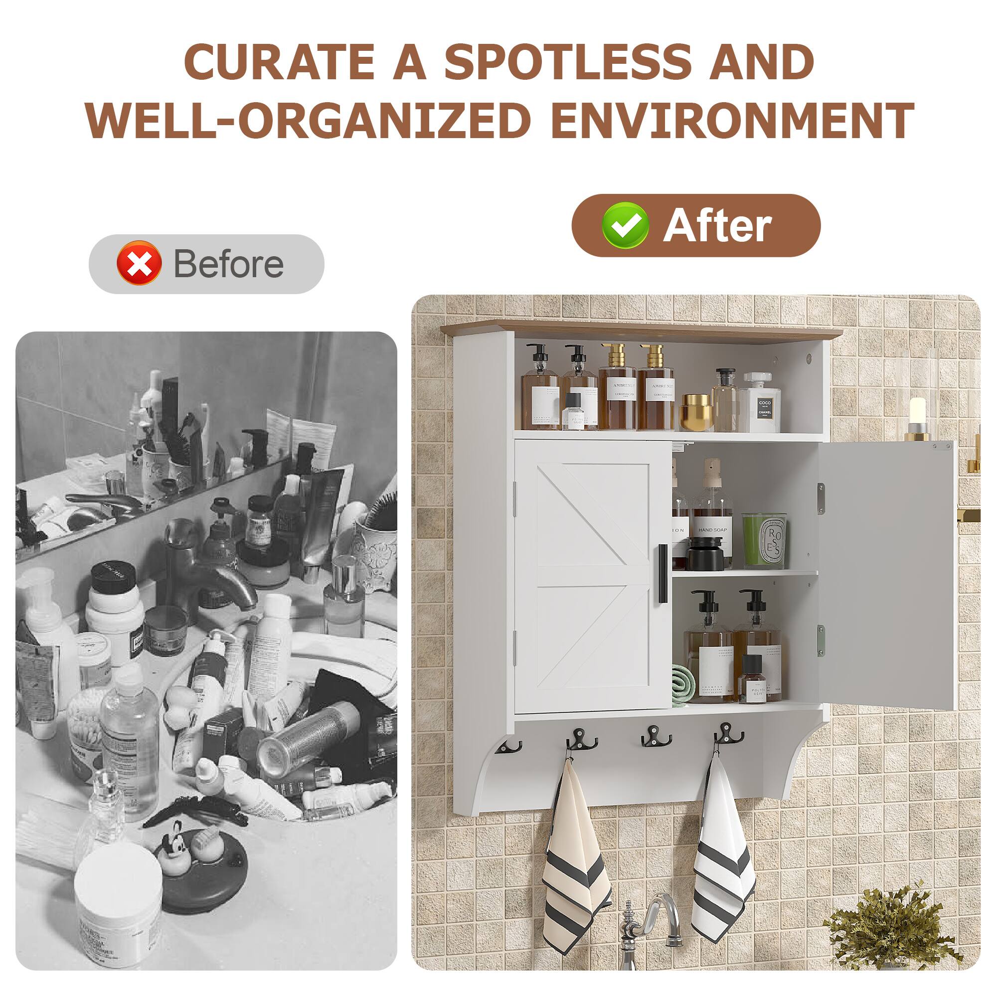 CURATE A SPOTLESS AND WELL-ORGANIZED ENVIRONMENT

Before

After
