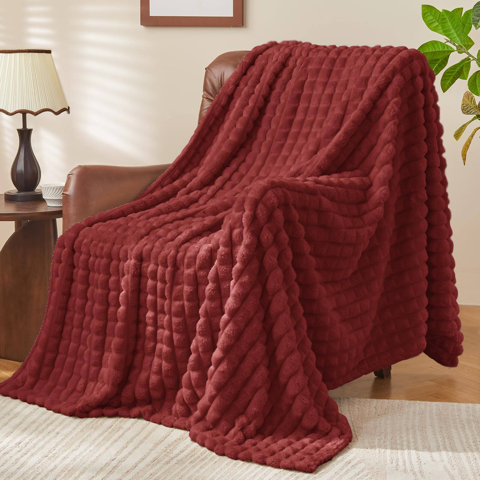Burgundy Throw(50"x60")