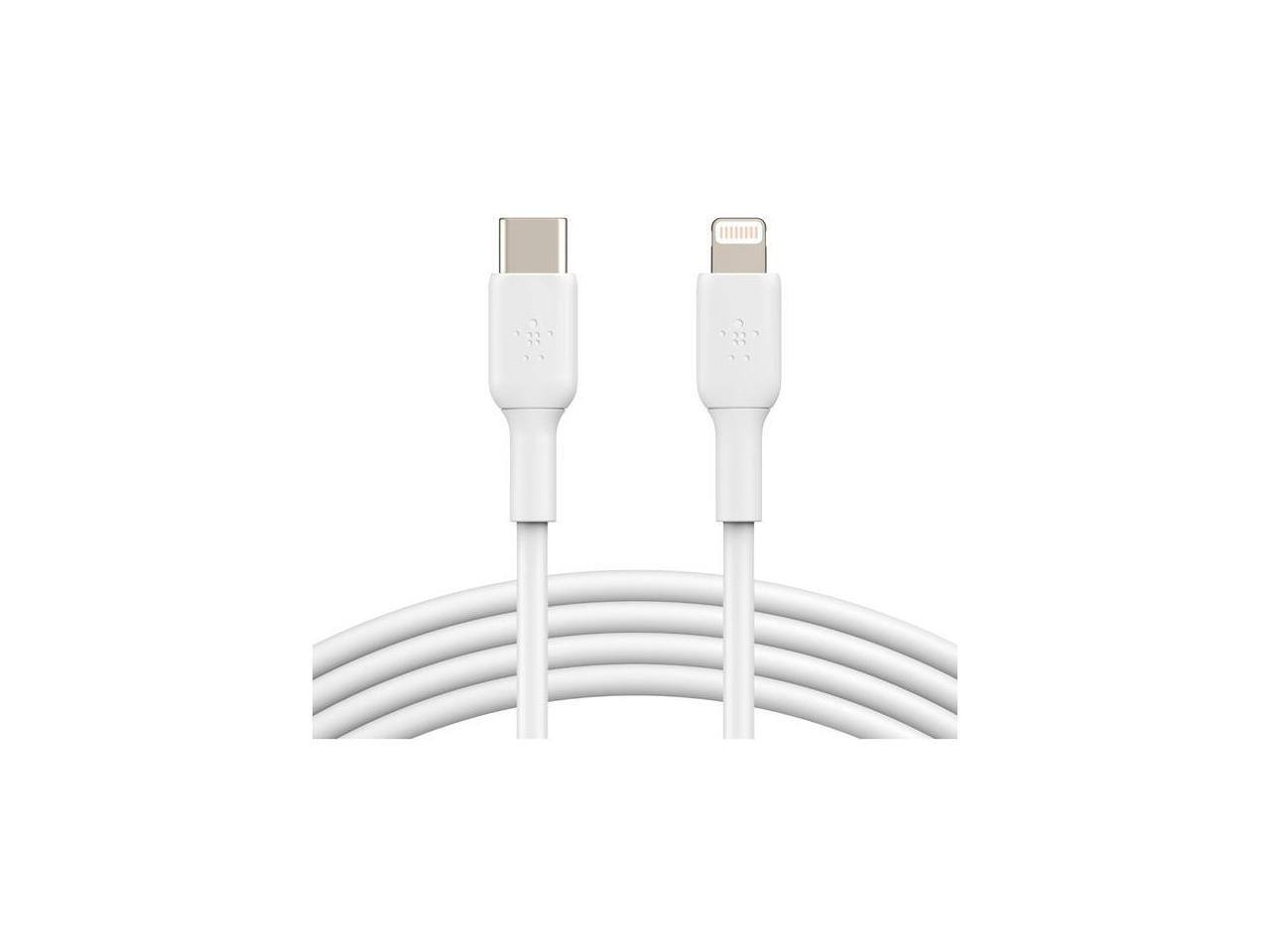 Alt View 1. Belkin - BELKIN CAA003bt1MWH White BOOST CHARGE USB-C Cable with Lightning Connector.