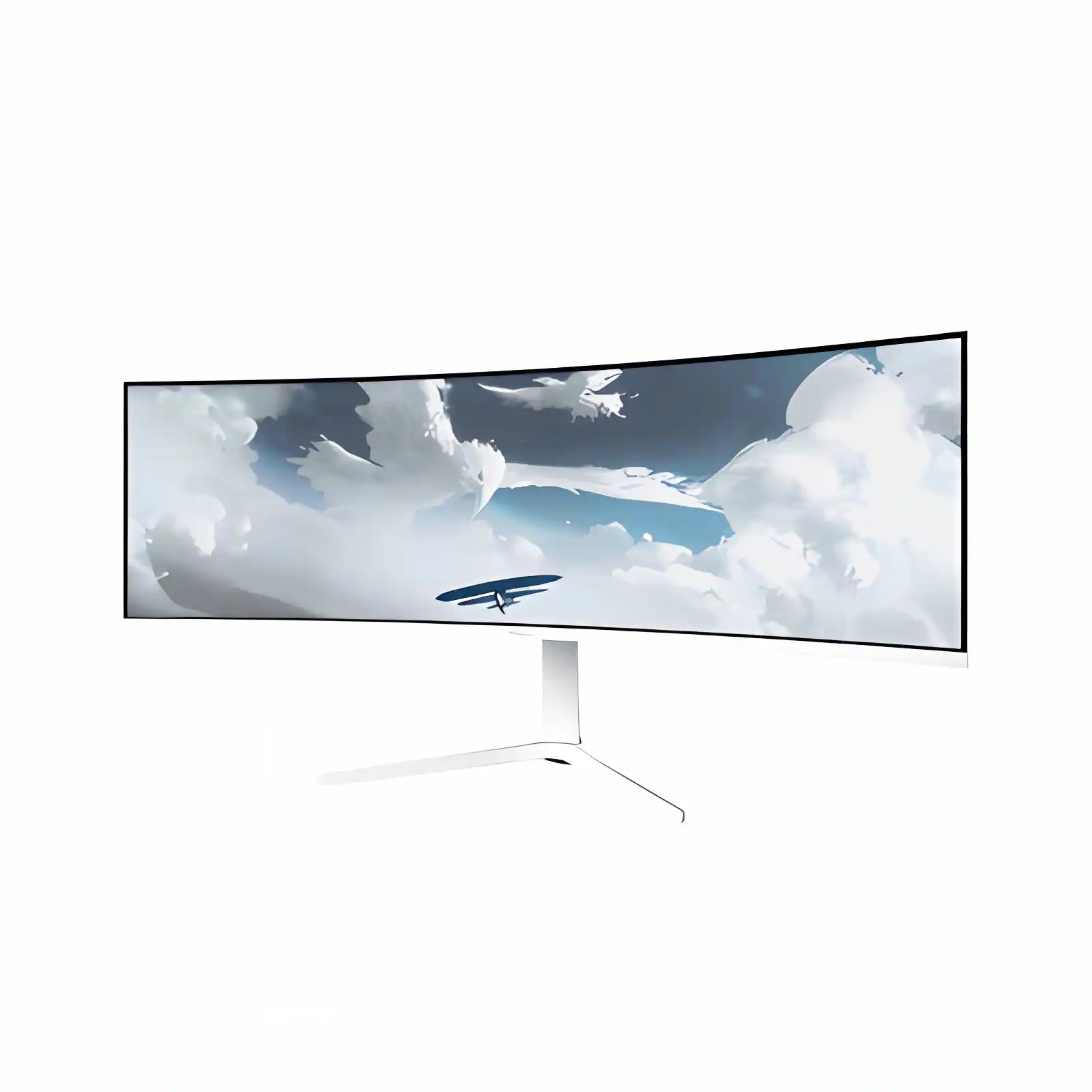 Arozzi - – Nova 49" Curved VA Dual QHD 165Hz Super Ultrawide Gaming Monitor – - White