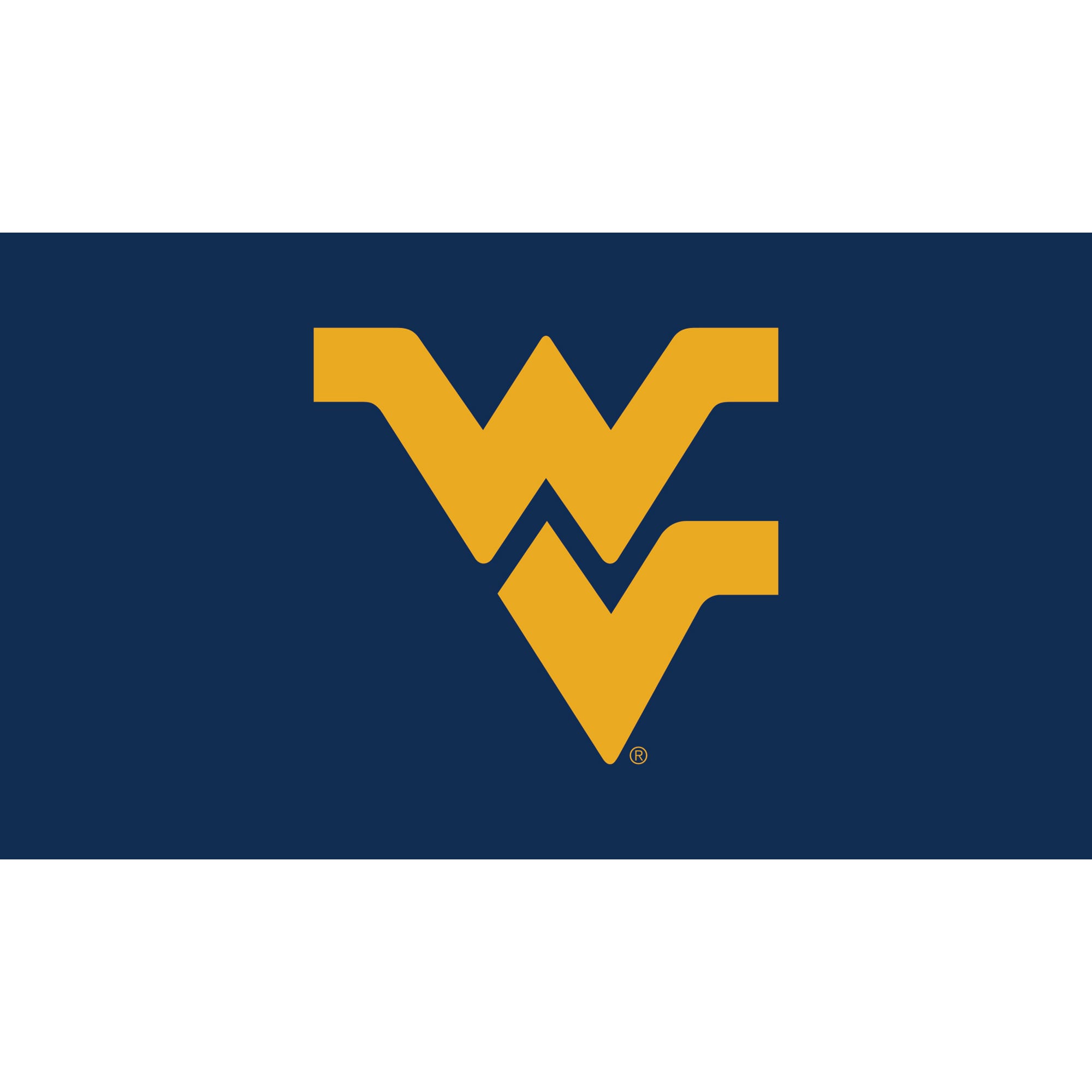 Front. Evergreen Enterprises - West Virginia Mountaineers 28" x 16" Turf Mat - Multicolor.