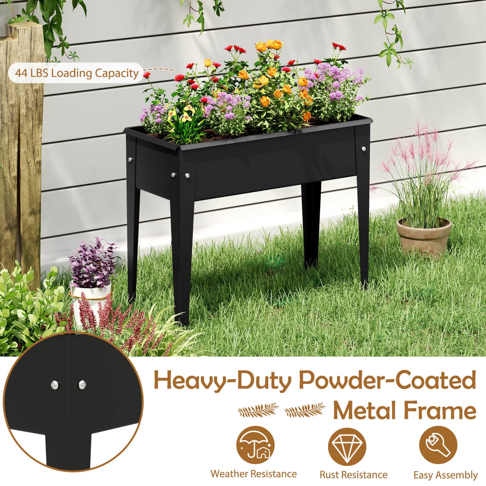 44 LBS Loading Capacity  
Heavy-Duty Powder-Coated Metal Frame  
Weather Resistance  
Rust Resistance  
Easy Assembly