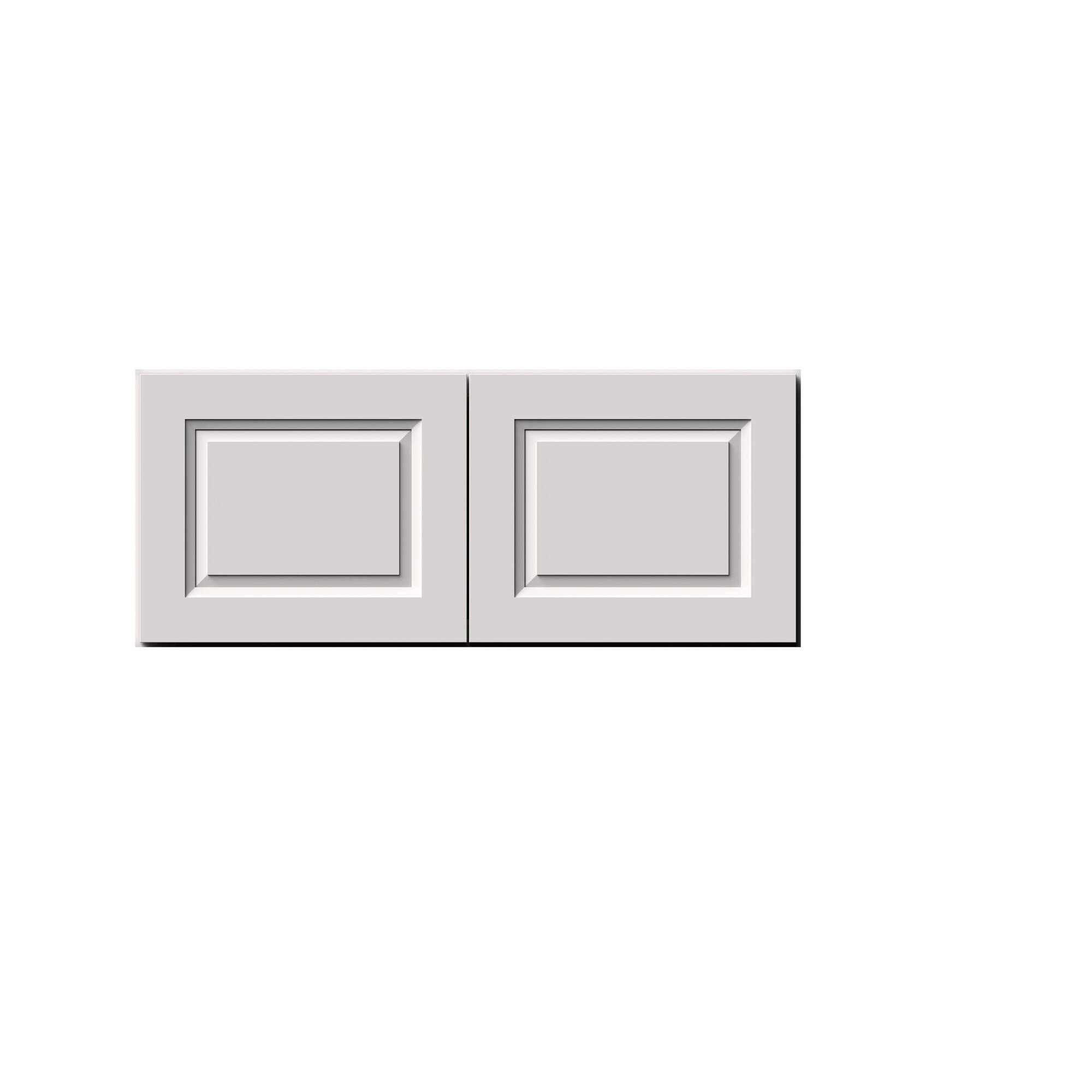 Alt View 1. Boyel Living - 36-in W x 15-in H x 12-in D Shaker RTA Kitchen Wall Cabinet with Soft-Close Doors - Glacier White.