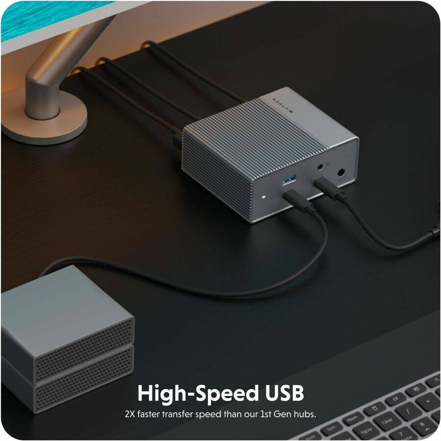 High-Speed USB  
2X faster transfer speed than our 1st Gen hubs.