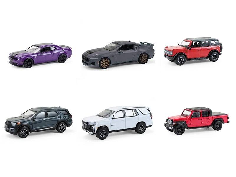 Angle. Greenlight - "Showroom Floor" Series 7 Set of 6 Cars 1/64 Diecast Model Cars by Greenlight - Multicolor.