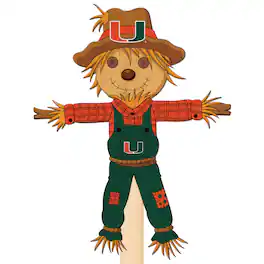 Fan Creations - Miami Hurricanes 12" Scarecrow Yard Stake - Multicolor