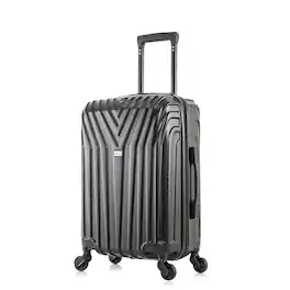 InUSA - Vasty Lightweight Hardside Spinner Luggage 20" Carry-On - Black