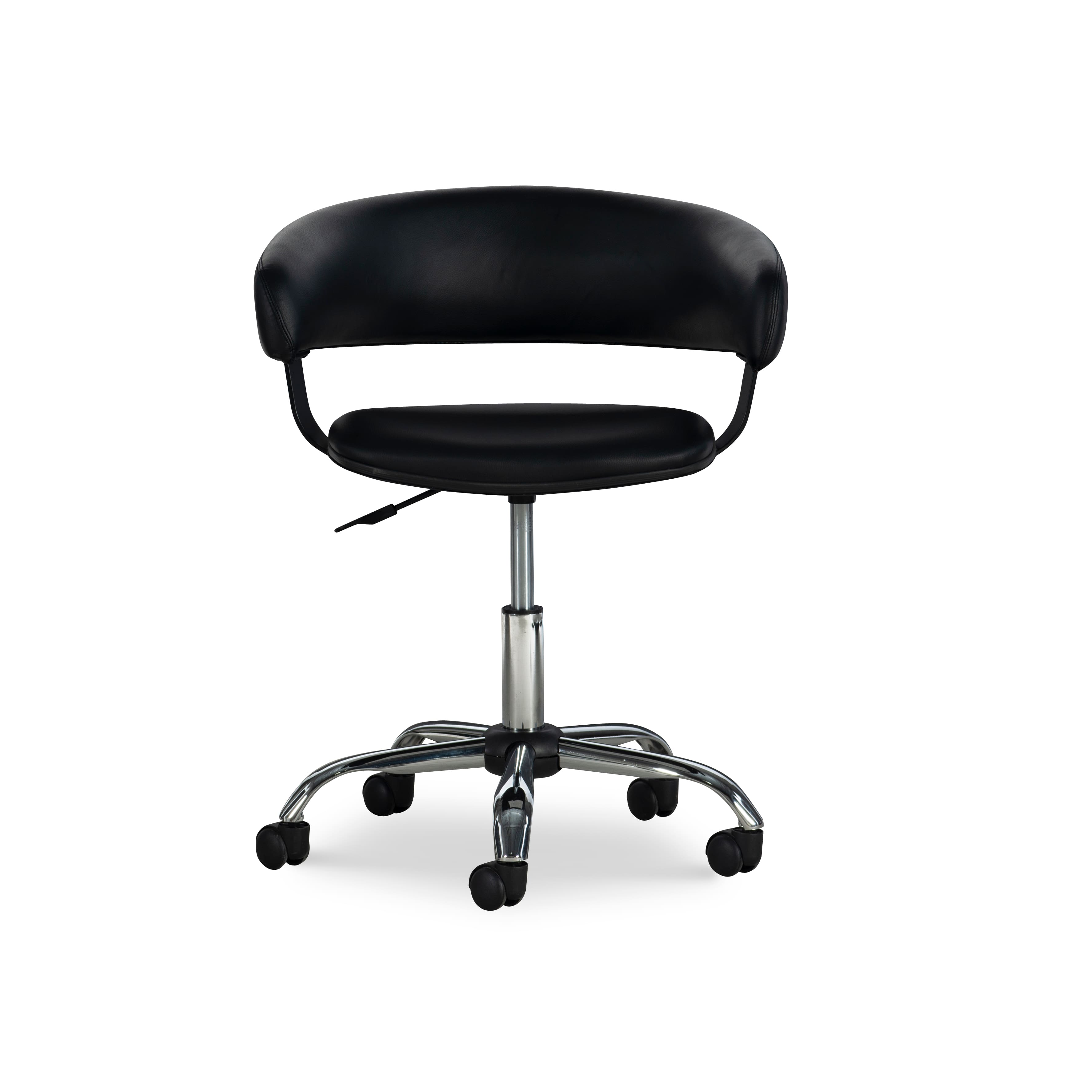 Alt View Zoom 11. Linon Home Décor - Simken Faux Leather Gas Lift Desk Chair - Black.