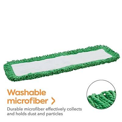 Washable microfiber  
Durable microfiber effectively collects and holds dust and particles