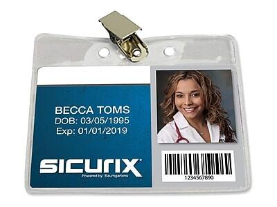 BECCA TOMS  
DOB: 03/05/1995  
Exp: 01/01/2019  

SICURIX  
Powered by Baumgartens  

1234567890