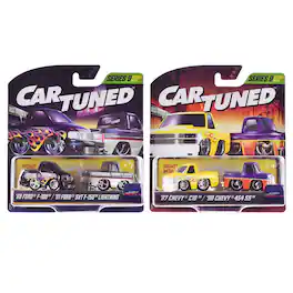 Car Tuned - "Just Truck'n" Double Pack Series 9 Set of 4 Cars Diecast Model Cars by CarTuned