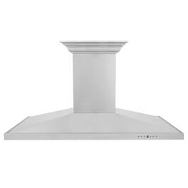 ZLINE - 42 inches - Externally Vented - Island Range Hood - Stainless Steel