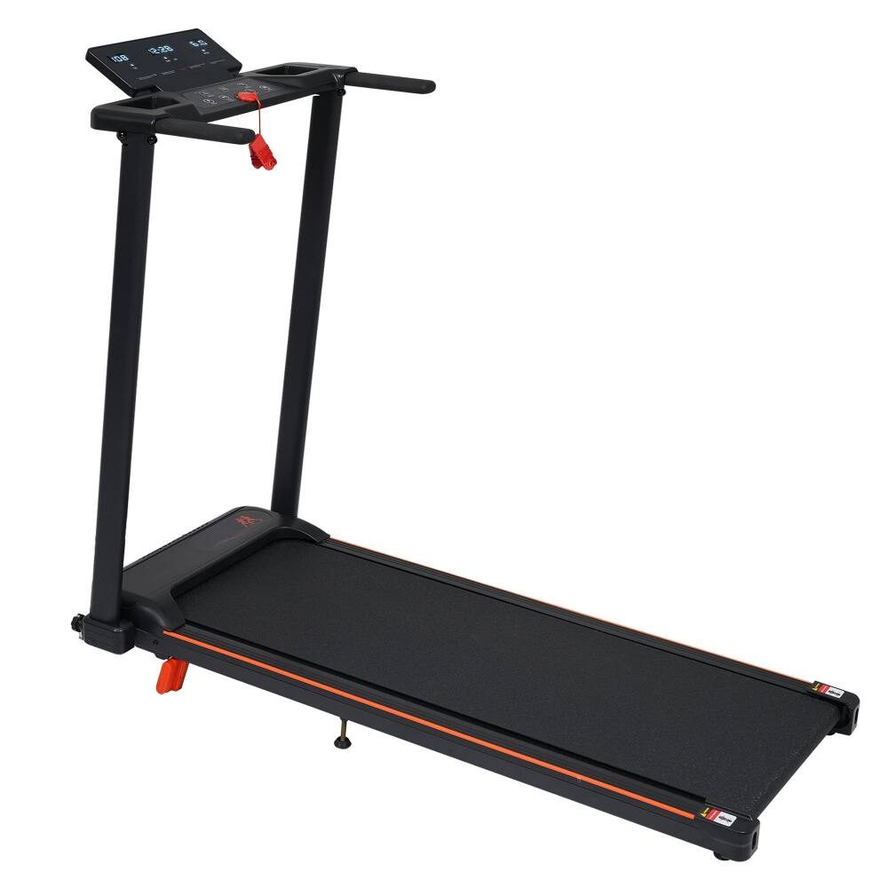 Alt View 10. Loheer - Loheer Foldable Treadmill with Incline Portable Walking Pad Quiet Motor Home Running Machine Shock Absorption - Black.